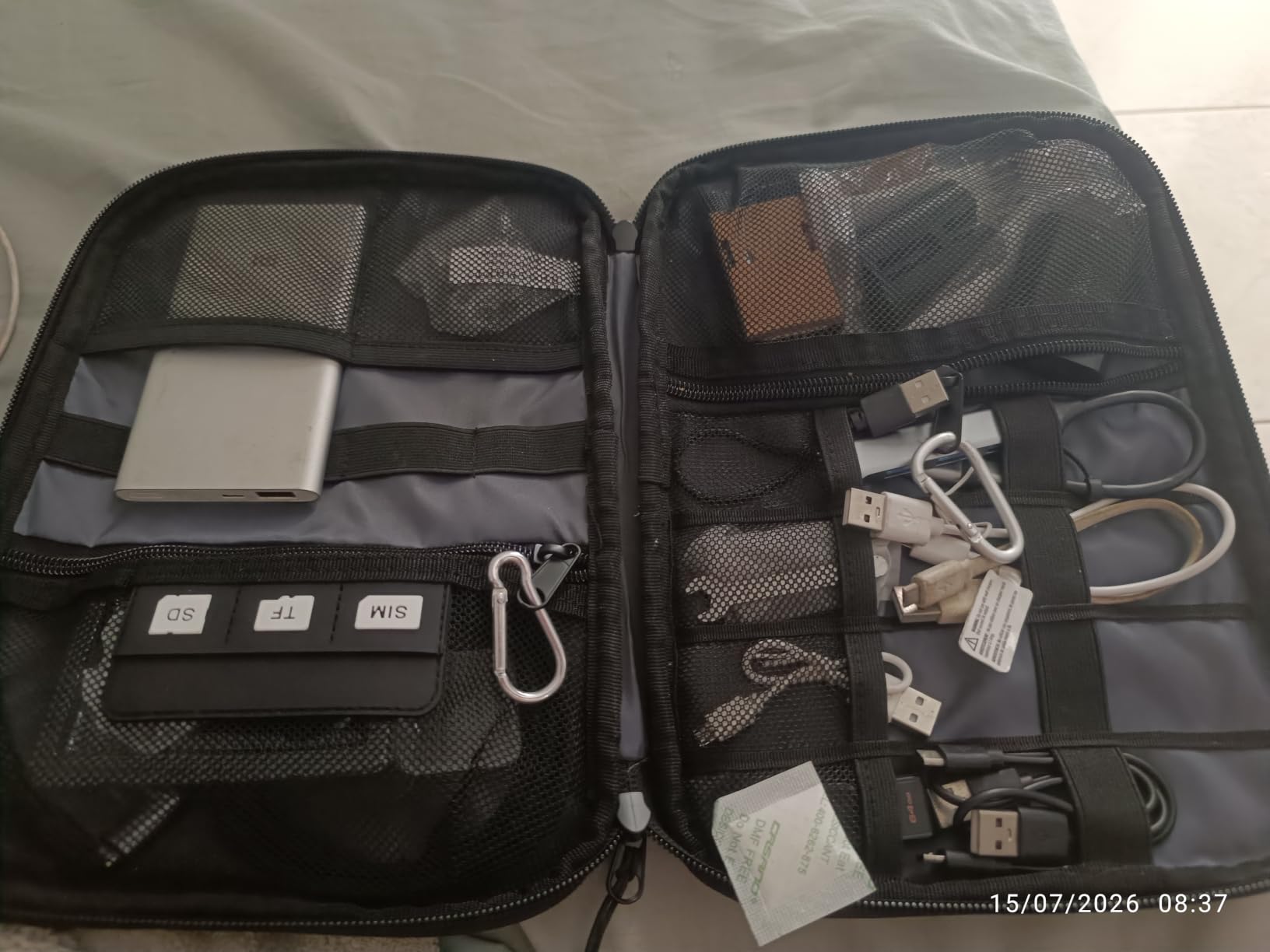 BAGSMART Large Electronic Organizer Travel Case for Tech Accessories, Black customer photo 2