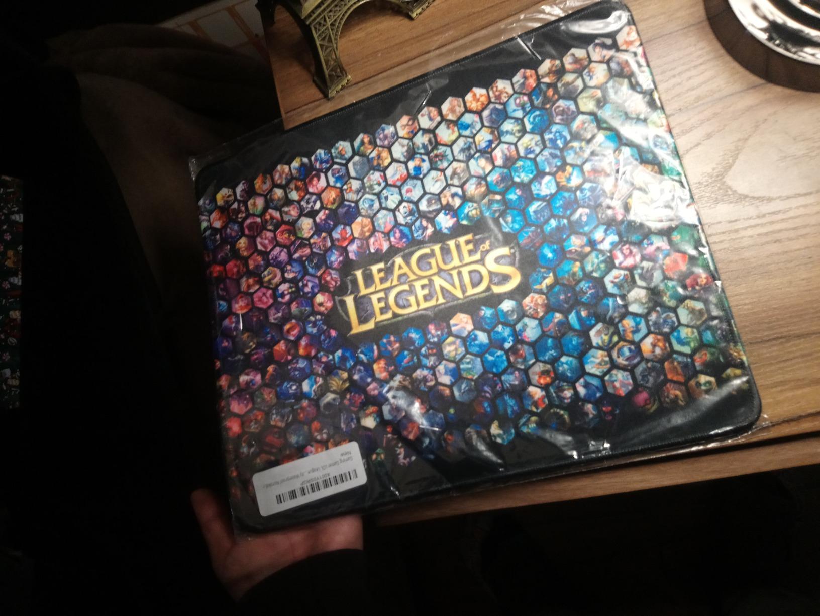 Gaming Gamer LOL League Legend Huge All Hero Logo Mouse Pad - High Sensitivity Waterproof Nonskid customer photo 2
