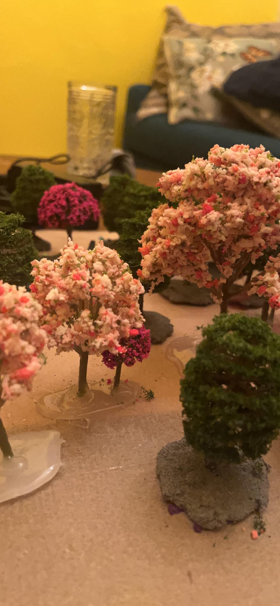 Mixed Model Trees, 29pcs, 1.5-6 inch(4-16 cm), Ho Scale Bushes, Diorama Supplies, Plastic Trees for Projects, Model Train Scenery with No Bases customer photo 1