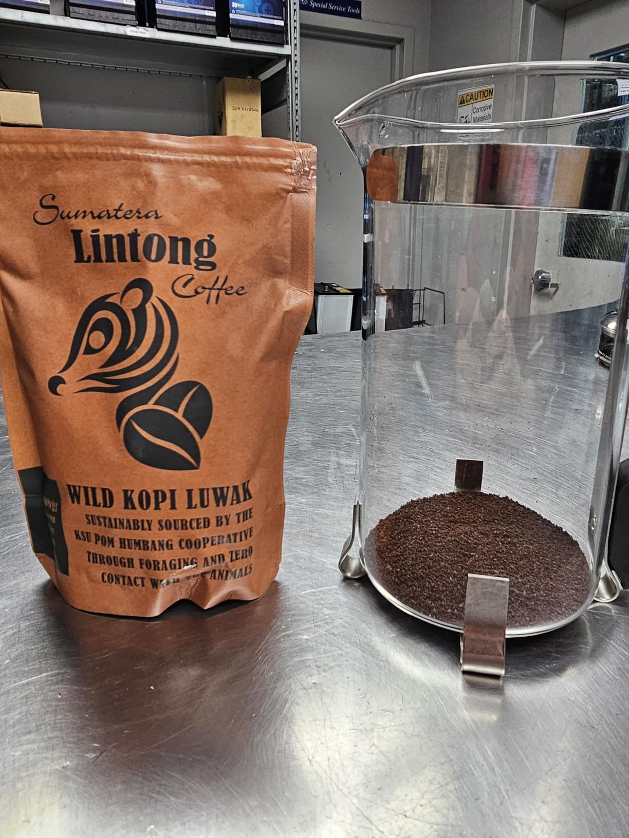 Ground Wild Kopi Luwak, the World’s Most Exclusive Coffee, Sustainably Sourced From Sumatra, Indonesia (Ground Coffee, 100gr) customer photo 2
