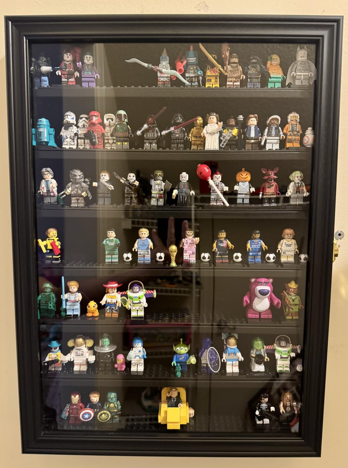 Pro Collector's Minifigure Display Case - Building Block Toy Cabinet Showcase 2.25