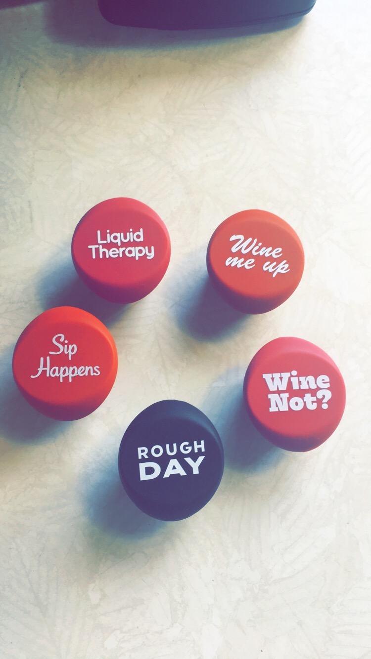 Vinakas Funny Wine Stoppers – Wine Gifts for Women & Men, Wine Accessories customer photo 2