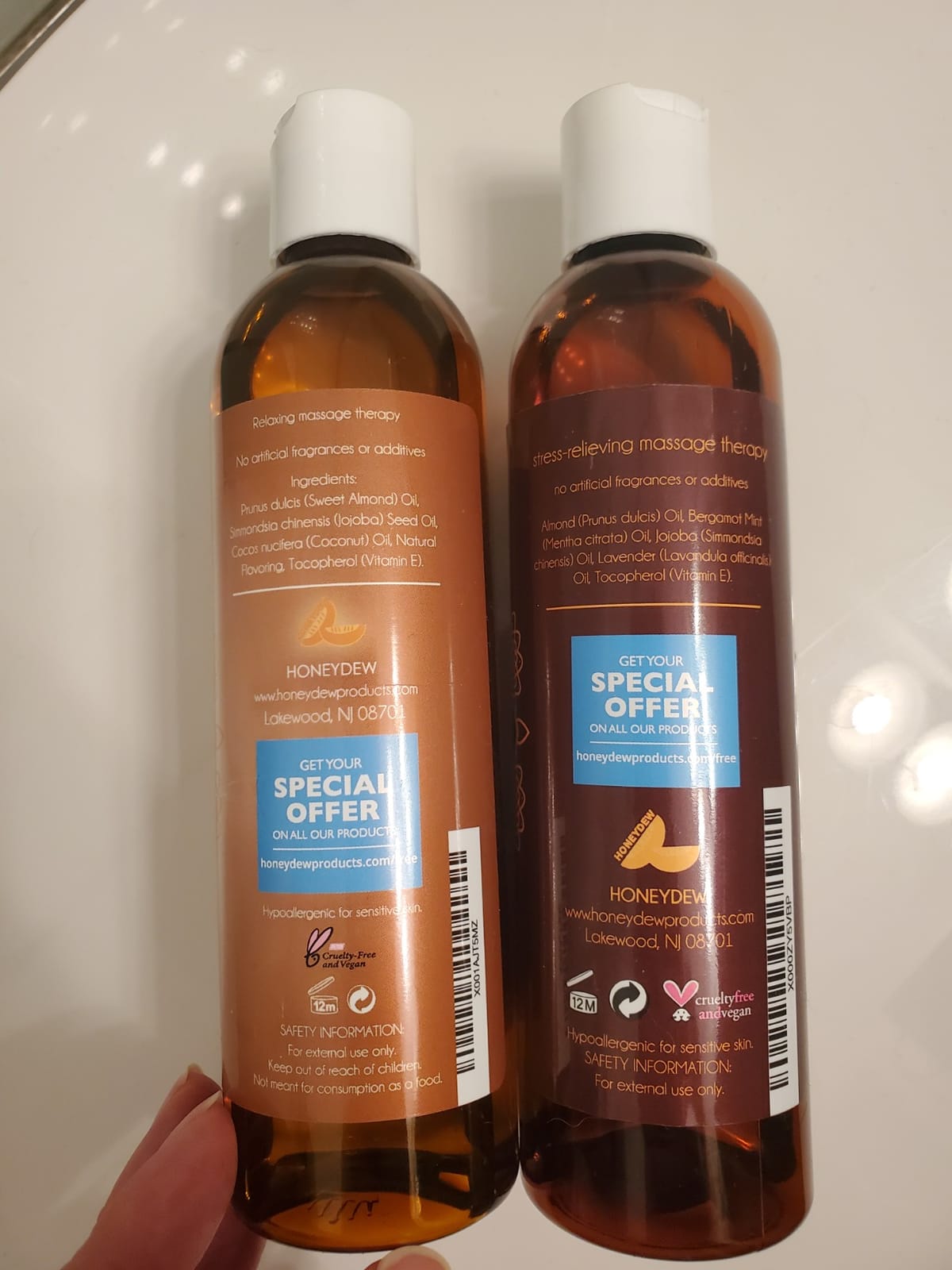 Aromatherapy Sensual Massage Oil for Couples - Relaxing Lavender Massaging Oil for Massage Therapy with Vitamin E Jojoba & Sweet Almond - Naturally Scented Vegan Non GMO & Gluten Free (8 Fl Oz) customer photo 2