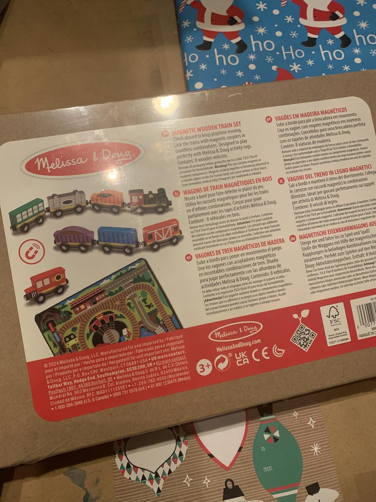 Melissa & Doug Wooden Train Cars, 8-Piece Magnetic Train Set with Toy Storage Tray, Steam Engine, Caboose, Coal & Passenger Cars, Montessori-Inspired Pretend Play Toys for Kids Ages 3+ customer photo 2
