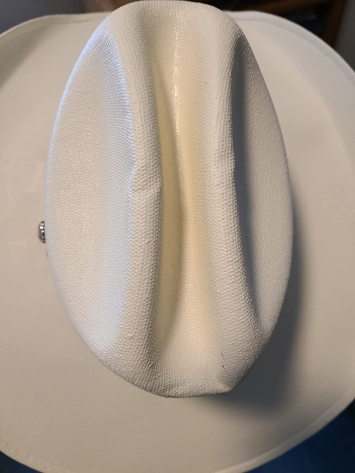 Western Express Natural Straw Cowboy Hat for Men and Women - Cattleman Style with Black Hat Band and Silver Conchos customer photo 1