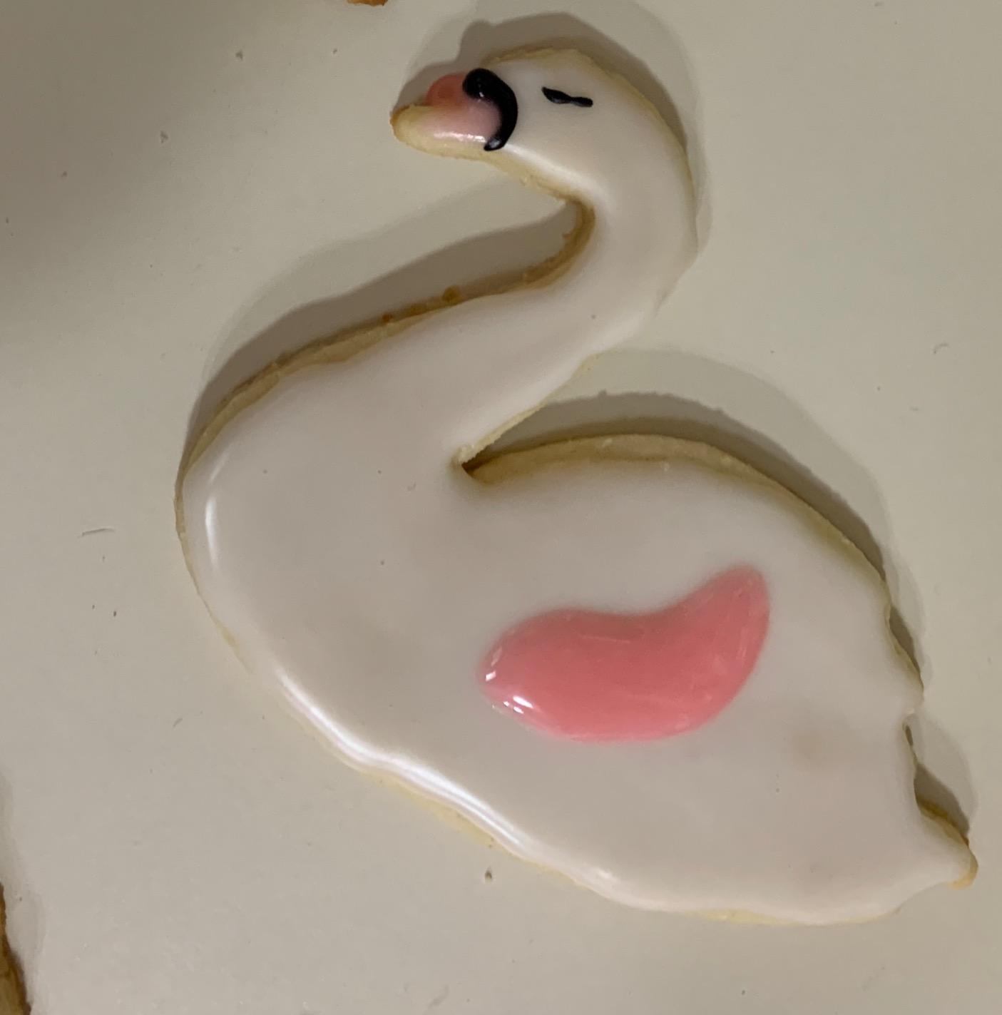Swan Cookie Cutter 4 in, Swans a Swimming, Handmade in the USA customer photo 1