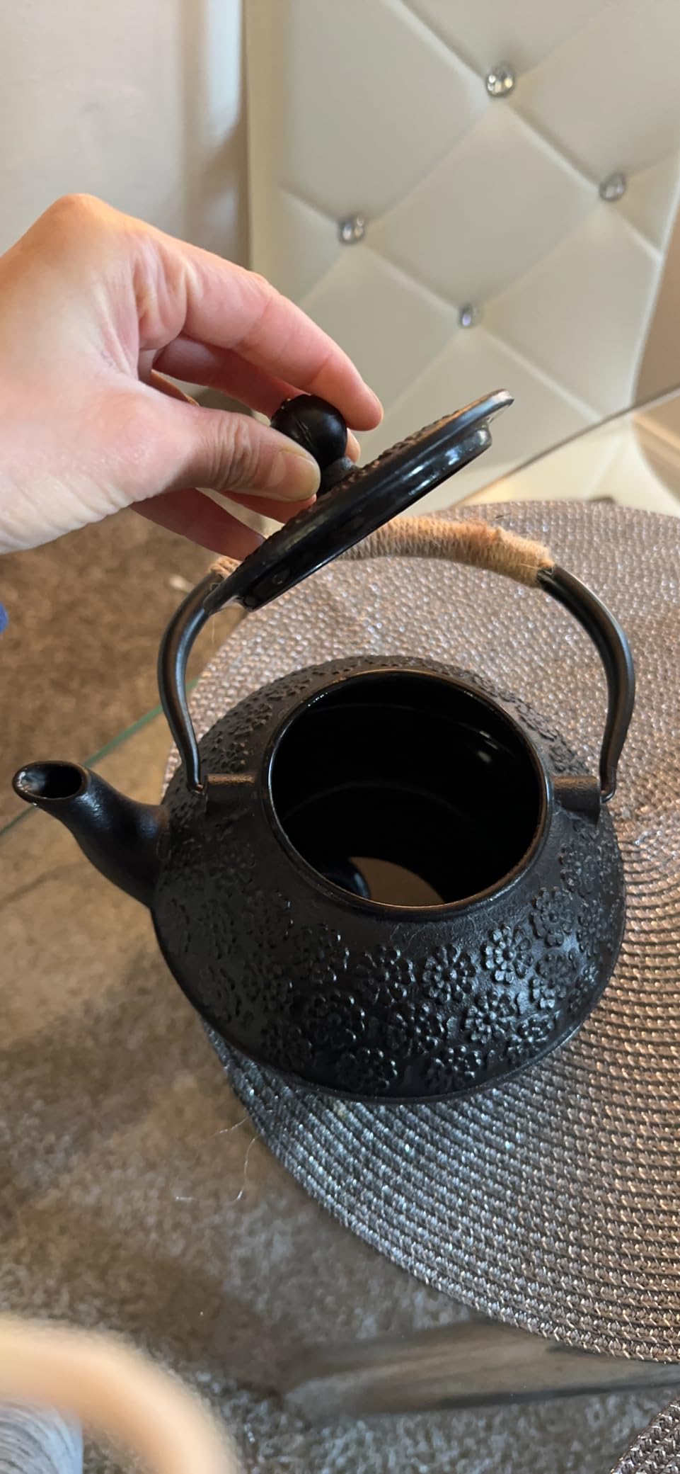 Sotya Cast Iron Tea Pot with Infusers for Loose Tea, 40oz Japanese Tetsubin customer photo 1