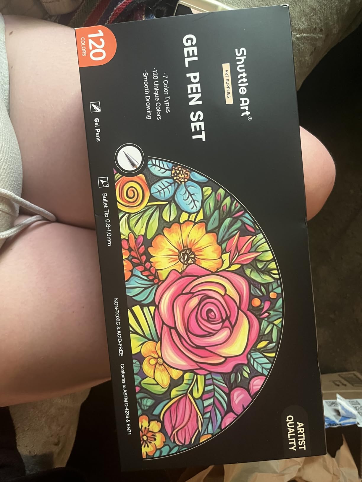 Shuttle Art 120 Unique Colors (No Duplicates) Gel Pens Gel Pen Set for Adult Coloring Books Art Markers customer photo 1