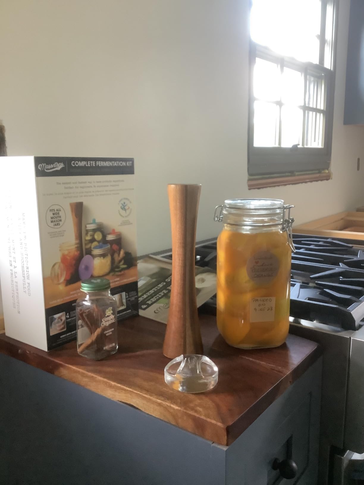 Masontops Complete Mason Jar Fermentation Kit - Pickle Kit, Sauerkraut Making Kit Kimchi Container - Fermentation Airlock Lids Wide Mouth Mason Jars customer photo 1