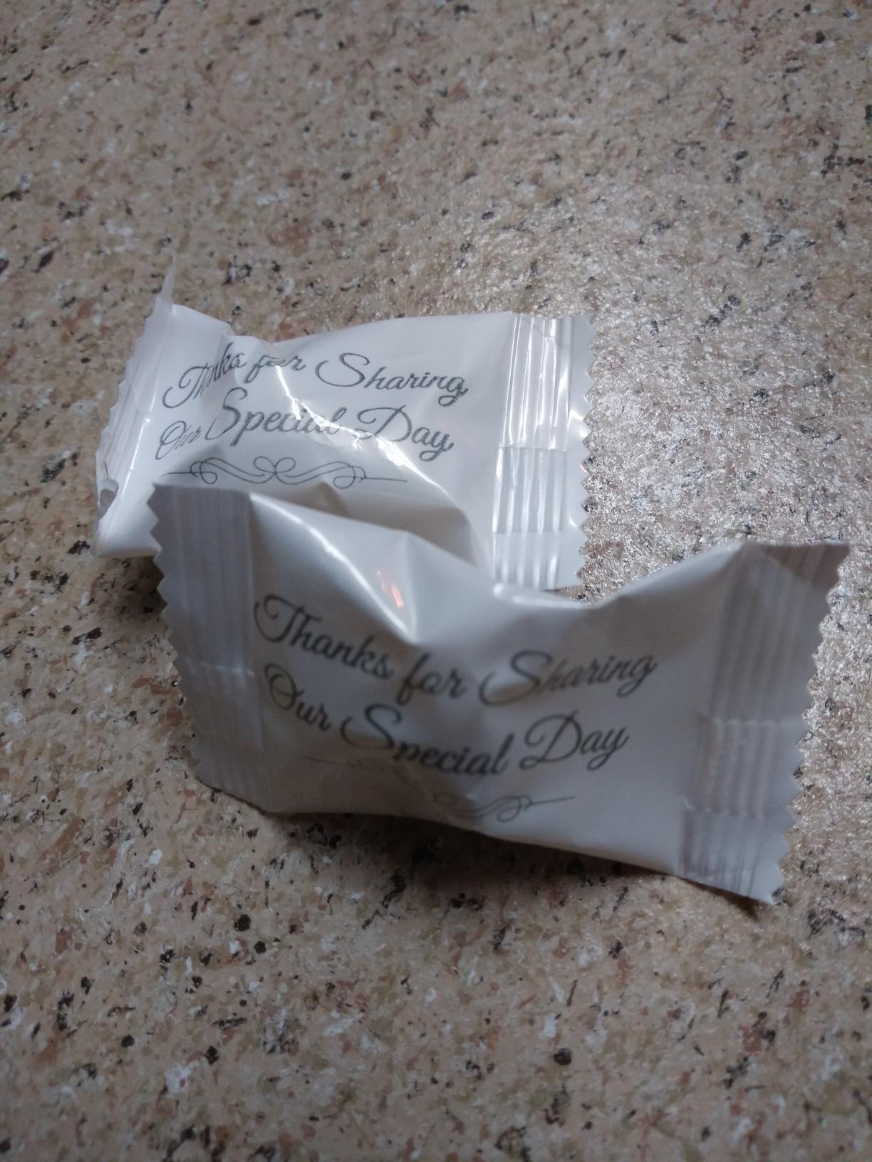 Candy Envy - Wedding Special Day Wrapped Buttermints - 13 oz. Bag - 100 Individually Wrapped Candy Mints customer photo 2