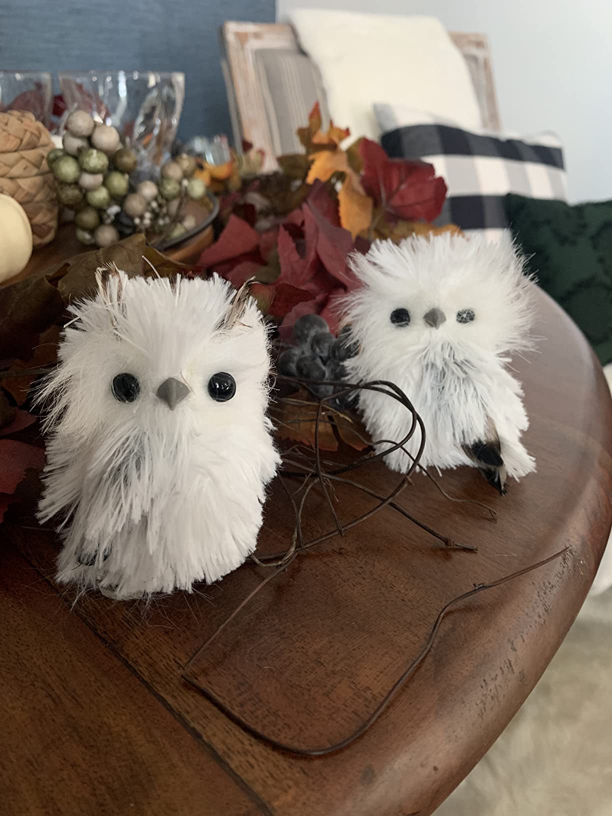 Kurt Adler 5.1in Silver Hanging Owl Christmas Ornament,Acrylic, 2 Assorted customer photo 2