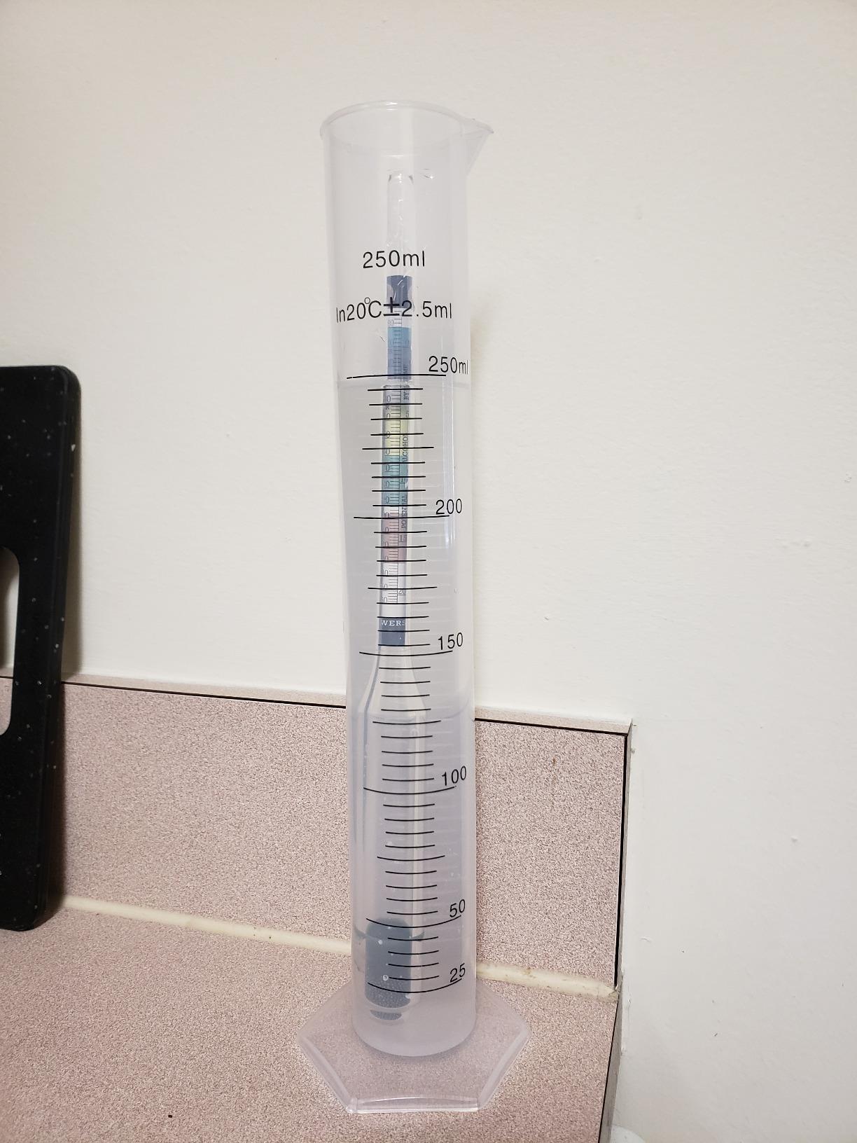 Brewer's Elite Hydrometer & Plastic Test Jar - for Home Brew Beer, Wine, Mead and Kombucha - Deluxe Triple Scale Set, Hardcase and Cloth - Specific Gravity ABV Tester customer photo 2