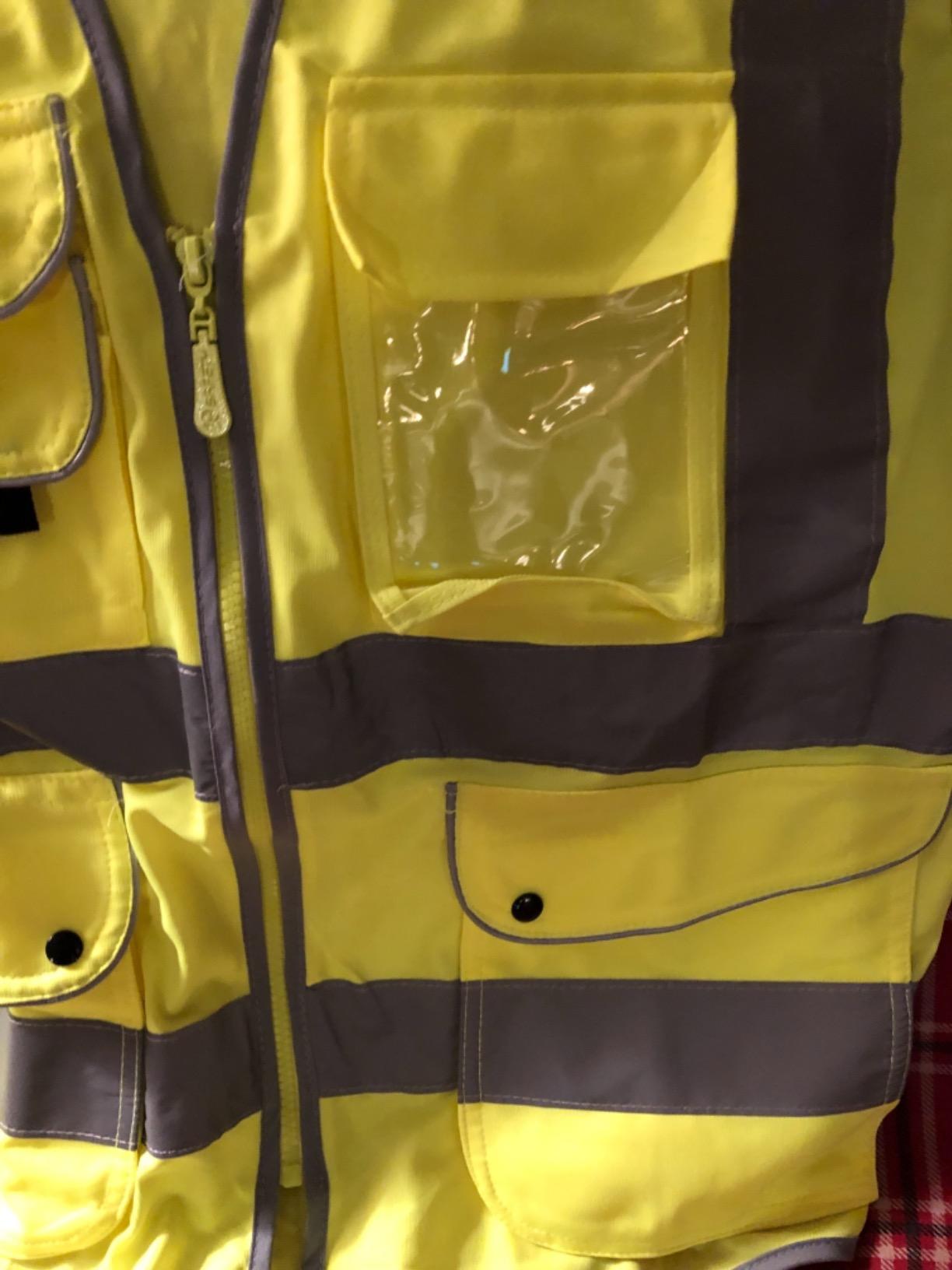 JKSafety Safety Vest for Men Women Reflective Hi Vis JK150 Yellow L customer photo 2