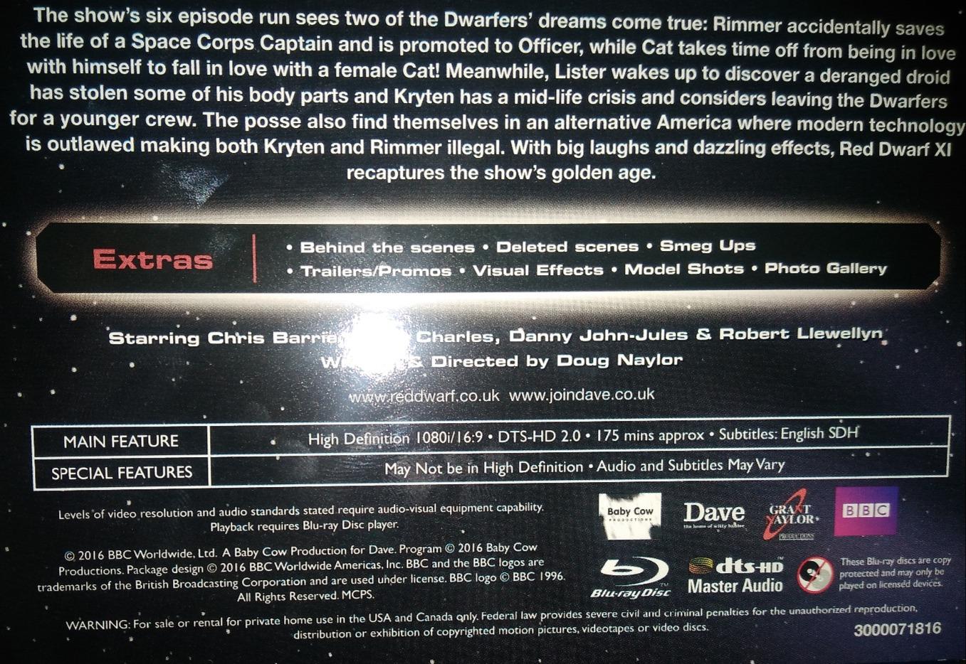 Red Dwarf - Series XI [Blu-ray] [2016] customer photo 1