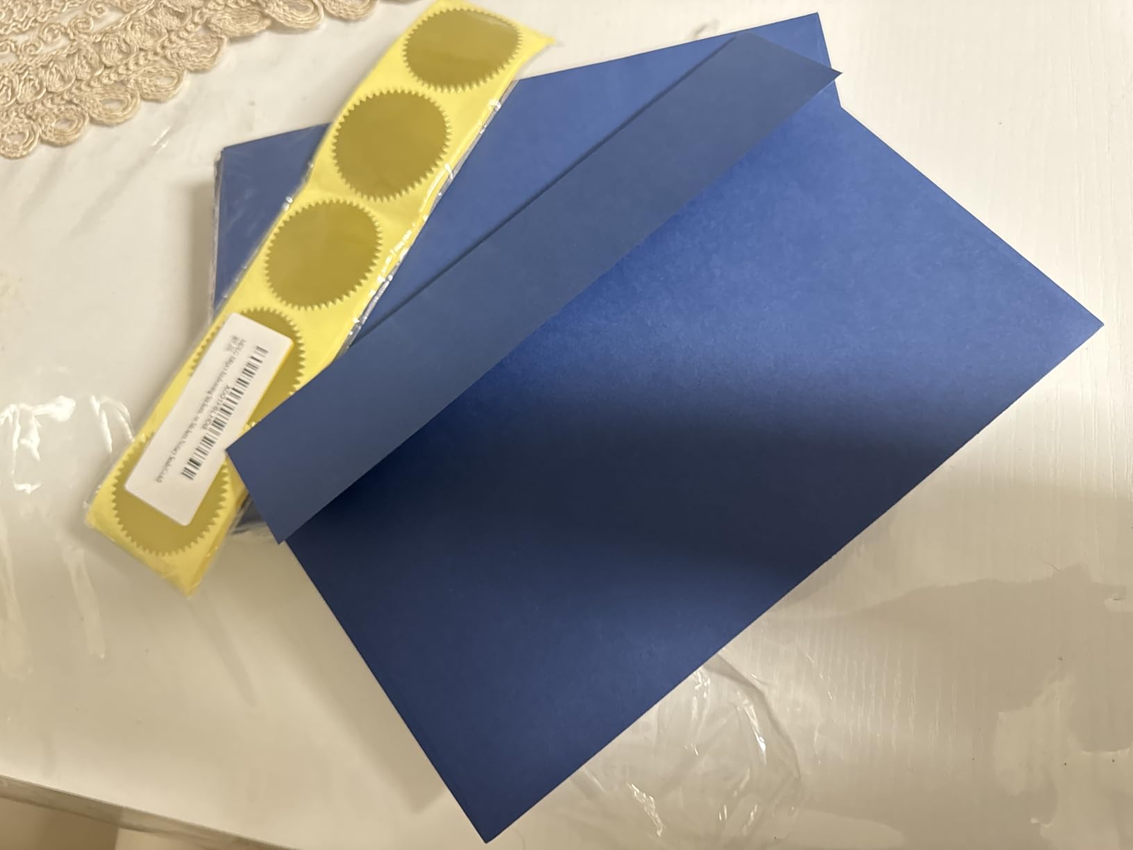 100pcs Embossing Stickers Blank Metallic Gold Certificate Seals customer photo 1