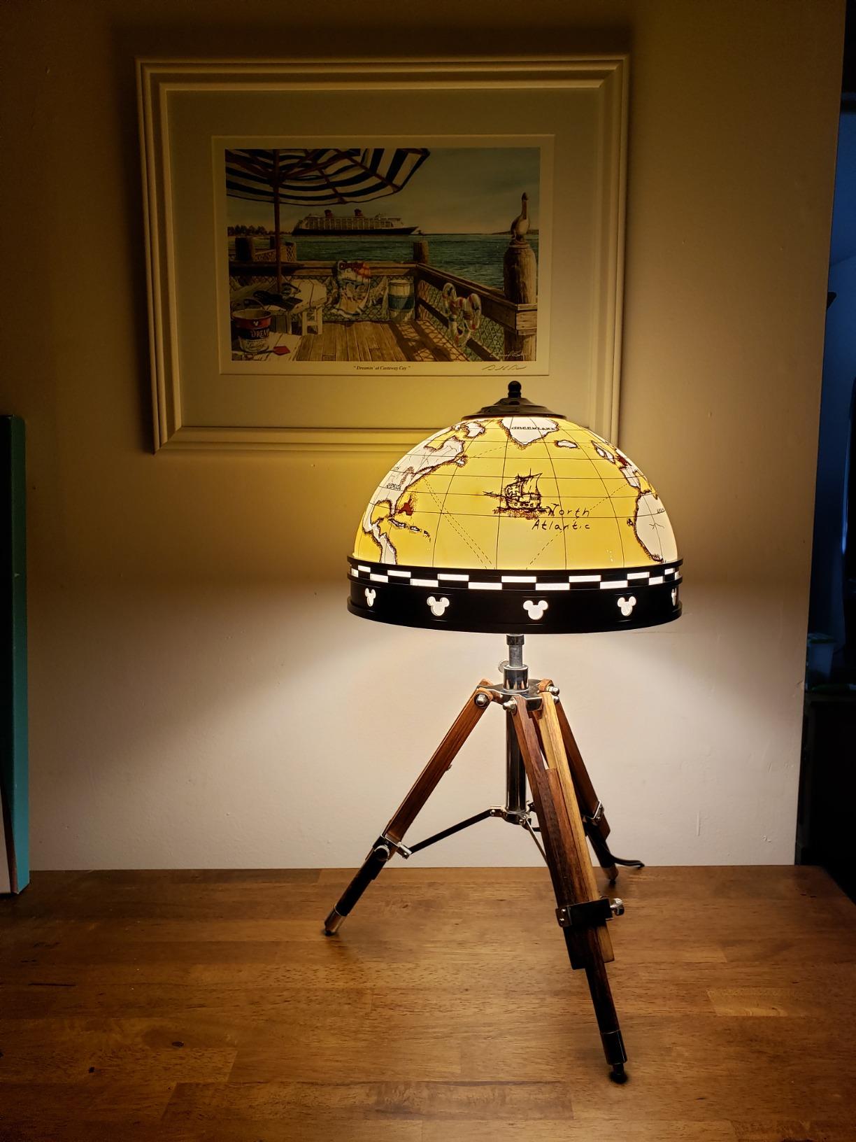 THOR INSTRUMENTS Surveyor Tripod Table lamp Natural (Lamp Shade not Included) Rustic Vintage Home Decor Gifts customer photo 1