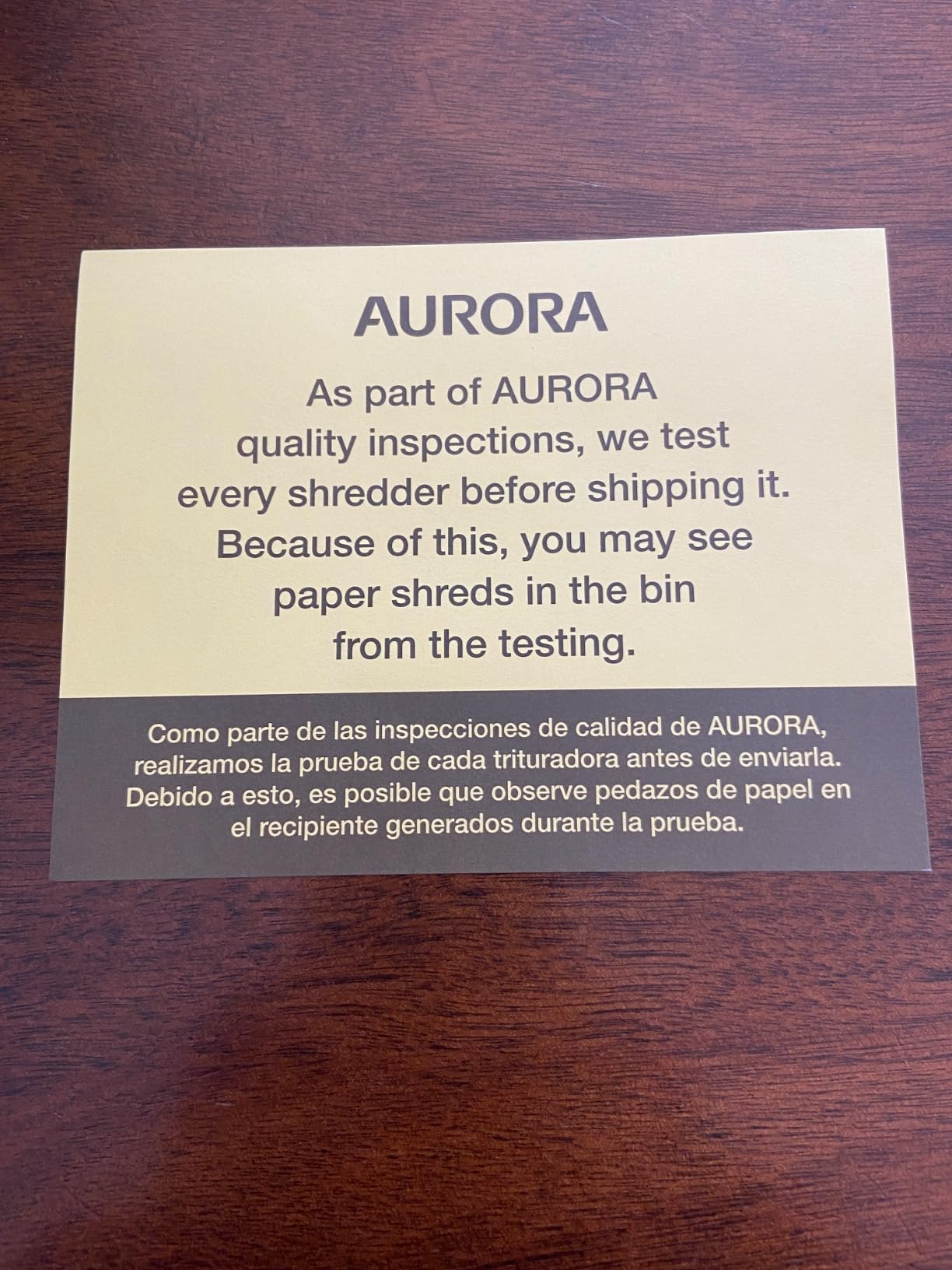 Aurora AU800SD Professional Strip Cut Paper Shredder/CD/Credit Card Shredder Without Wastebasket, 8-Sheet Strip-Cut No Basket, Black customer photo 2