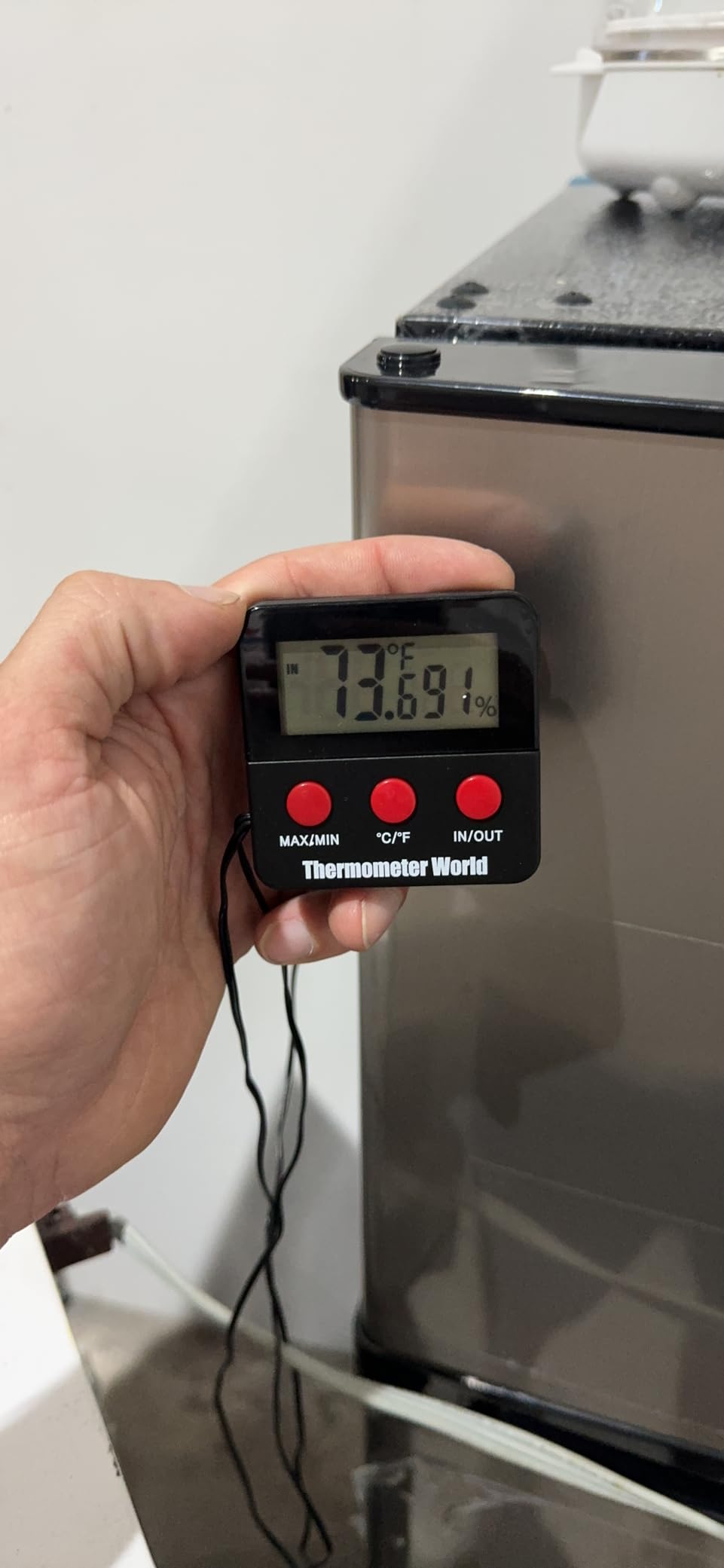 Digital Reptile Thermometer Hygrometer with 2 External Remote Probes customer photo 1