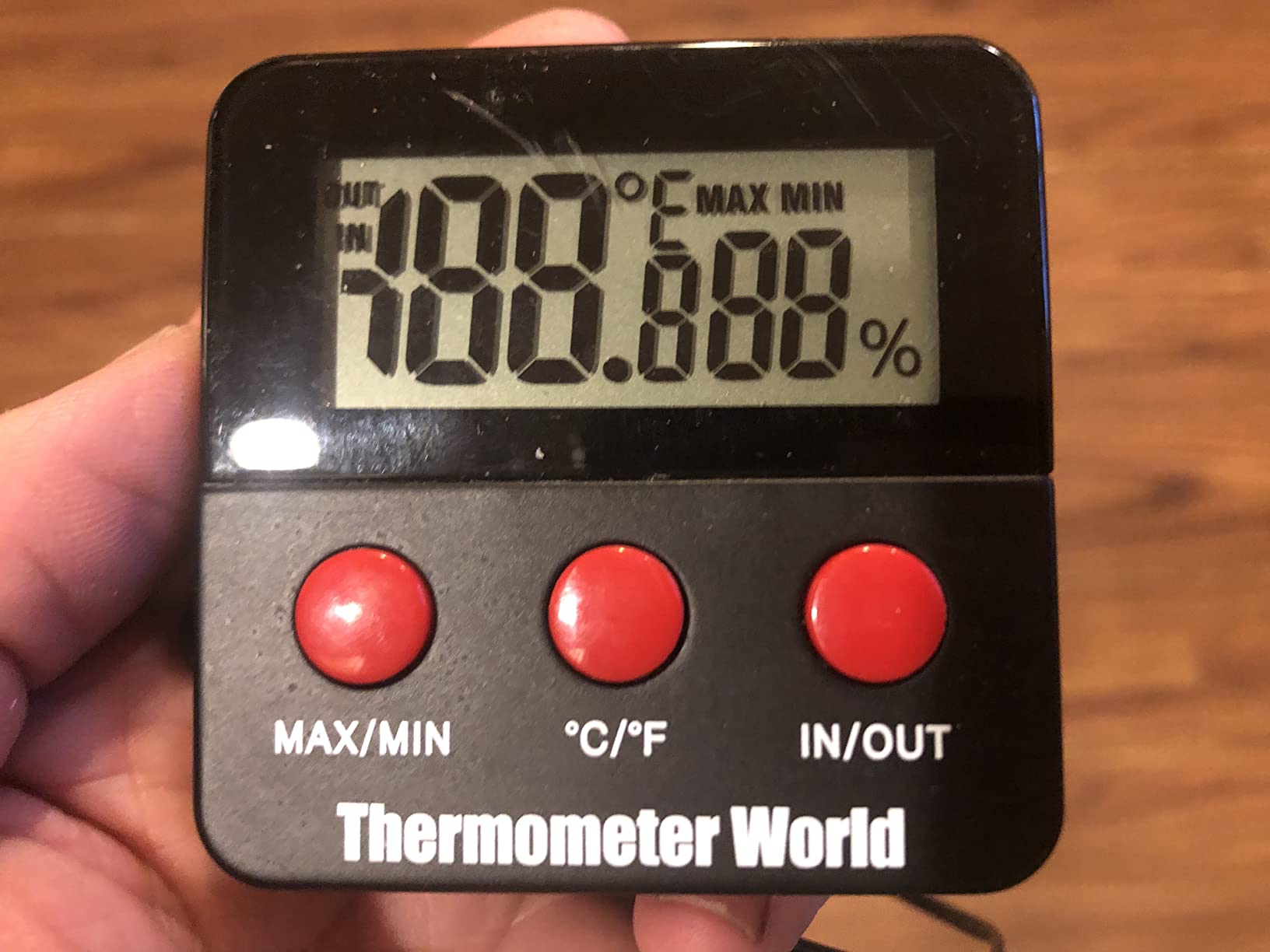 Digital Reptile Thermometer Hygrometer with 2 External Remote Probes customer photo 2