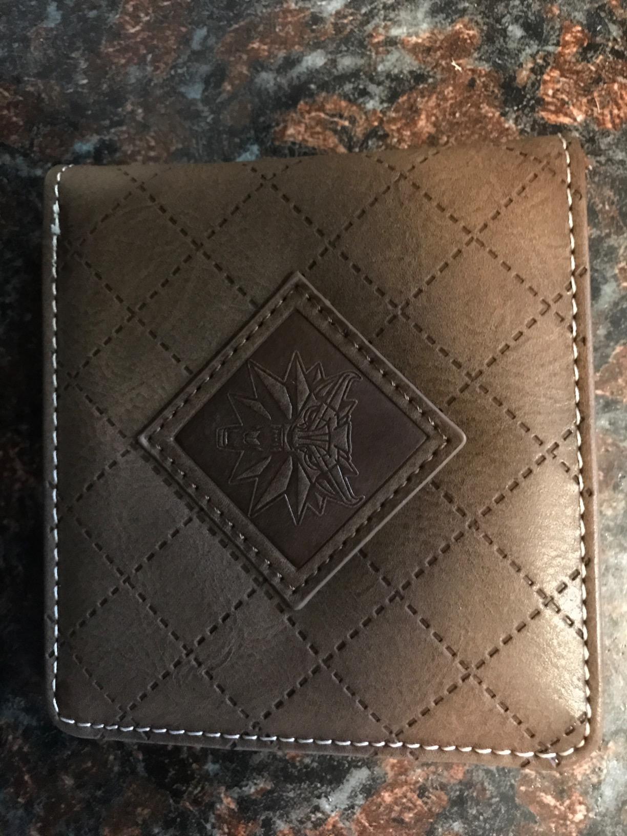 JINX The Witcher 3 White Wolf Logo Bi-Fold Wallet, Brown, Standard Size customer photo 1