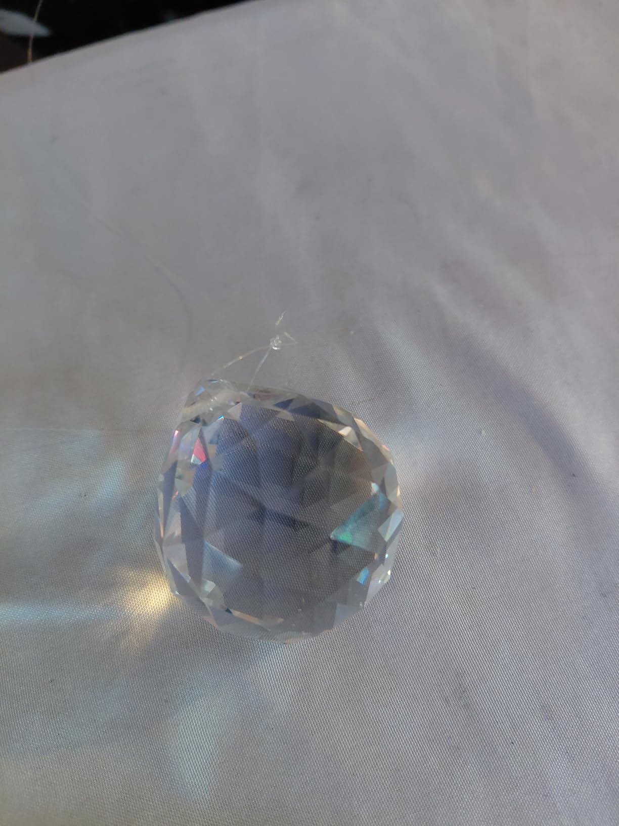JIHUI Clear Glass Crystal Ball Prism Pendant Suncatcher 40 mm customer photo 2