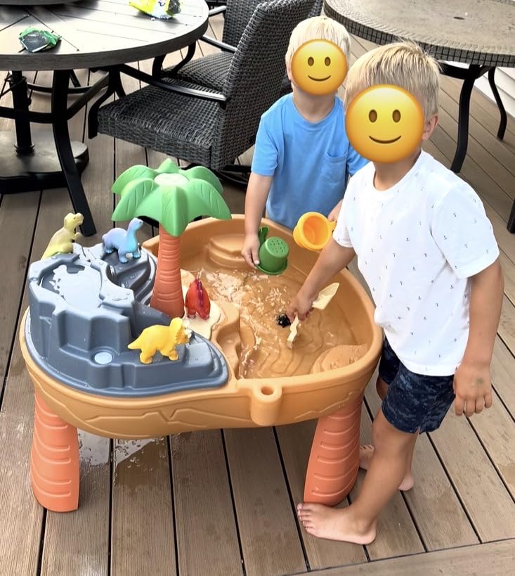 Step2 Dino Dig Sand and WaterTable, Kids Activity Sensory Playset, Summer Outdoor Toys, 7 Piece Water Toy Accessories, For Toddlers 2-5 Years Old customer photo 2