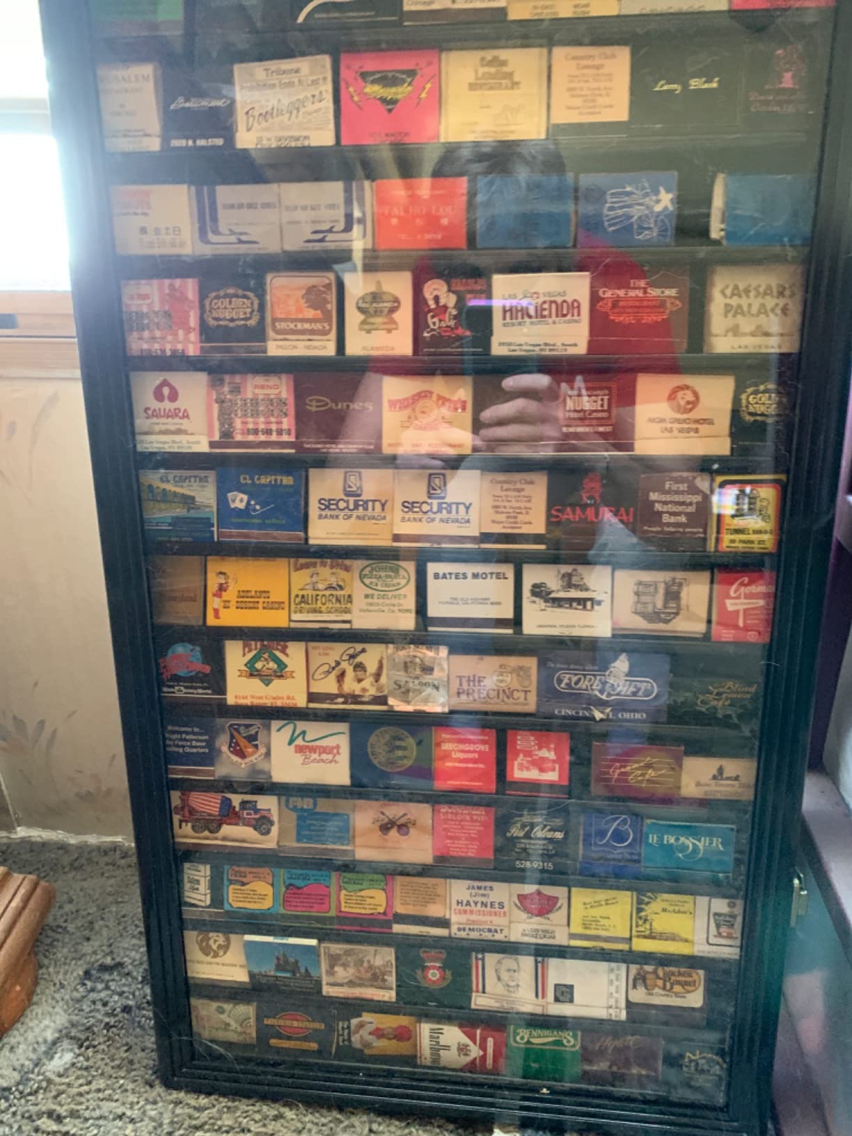 sfDisplay.com,LLC. 117 Matches Matchbook Display Case Cabinet Holder Rack Holds up to 117 Match Book or Boxes, 98% UV, Lockable customer photo 2
