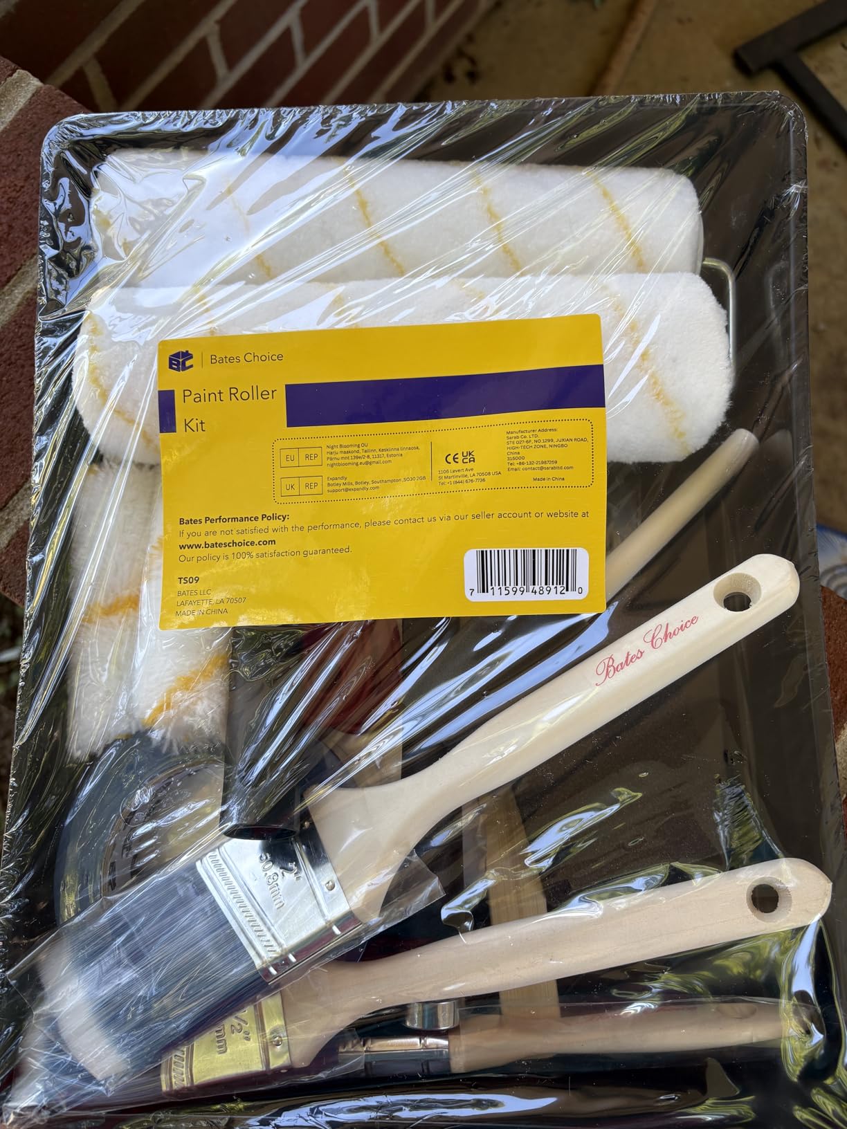 Bates- Paint Roller Kit, 19 pcs, Roller Set with Microfiber Sleeves & Frame | for Walls, Cabinets, Interior and Exterior Painting customer photo 1