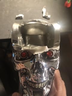 Nemesis Now Terminator 2 T-800 Head Box, Hand-Painted Resin, Official Movie Merchandise, Glowing Red Eyes, Hidden Storage Compartment, 21cm customer photo 2