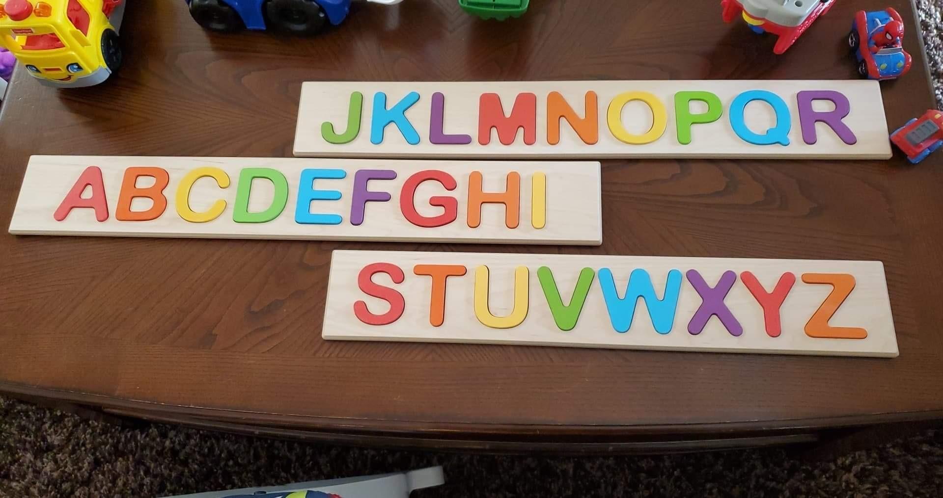 Fat Brain Toys Wooden Personalized Name Puzzles for Toddlers 1-3+, Custom Puzzles, Flat Rate up to 9 Letters customer photo 2
