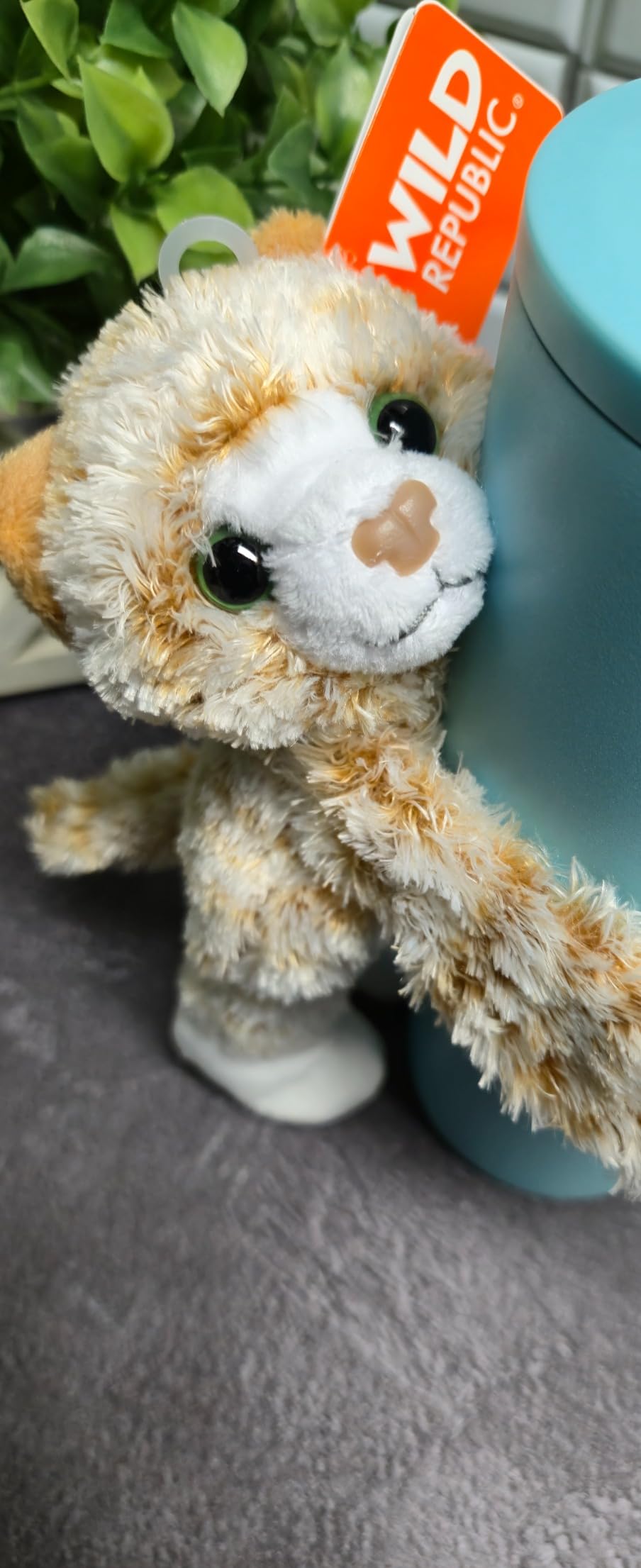 Wild Republic Huggers, Snow Leopard Plush Toy, Slap Bracelet, Stuffed Animal, Kids Toys, 8 inches customer photo 2