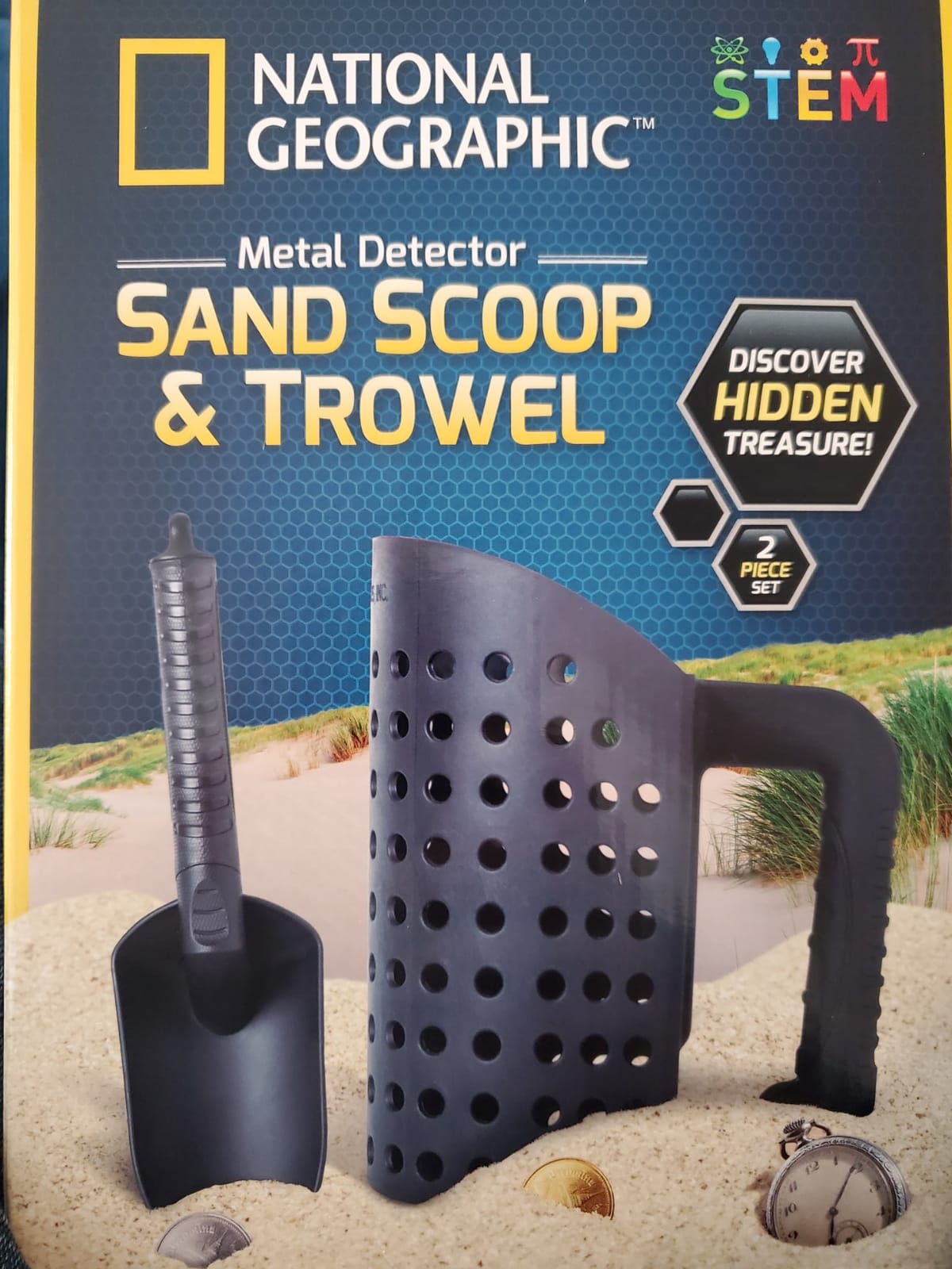 National Geographic Metal Detector Sand Scoop and Shovel Tool Set | Metal Detecting Sand Scoop, Compact Shovel, Beach Sand Sifter, Treasure Hunting Accessories, Durable Tool Set customer photo 2