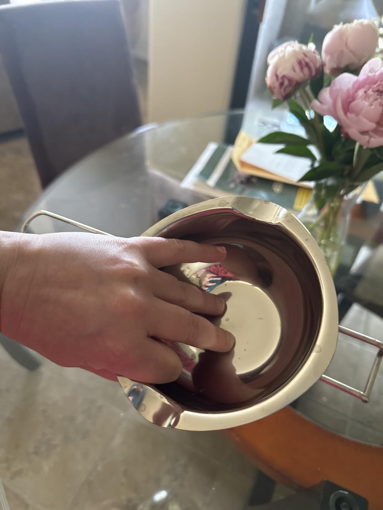 Stainless Steel Double Boiler Pot for Melting Chocolate,Candle Making 480ML customer photo 2