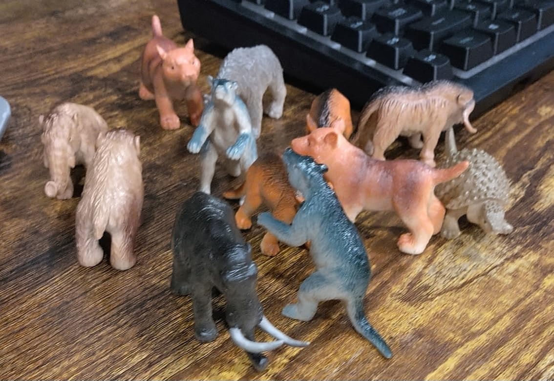 U. S. Toy Assorted Mini Ice Age Animal Action Figures - Set of 12 Plastic Mammoth and Prehistoric Creatures customer photo 2