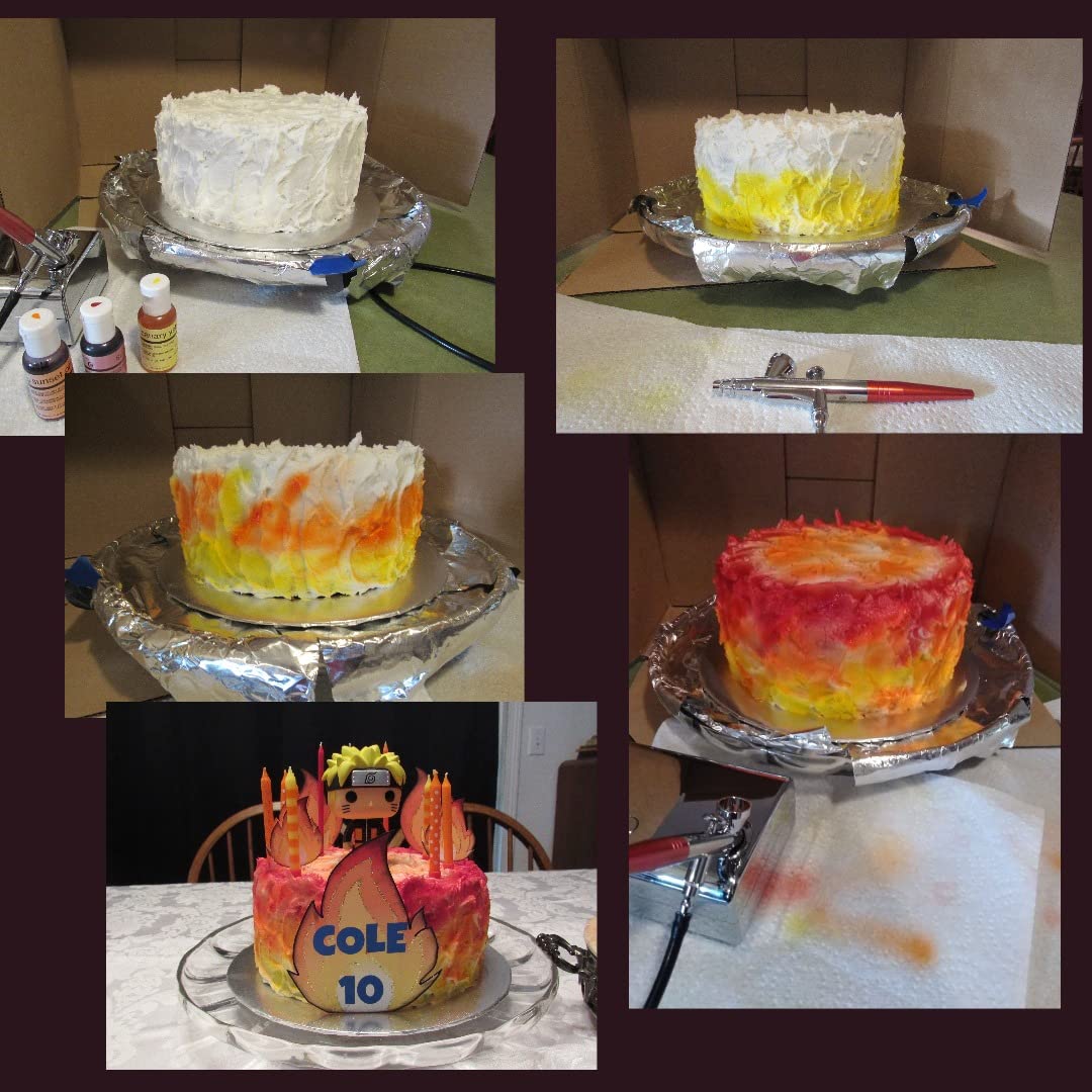U.S. Cake Supply Complete Cake Airbrush 12 Color Decorating Kit customer photo 1