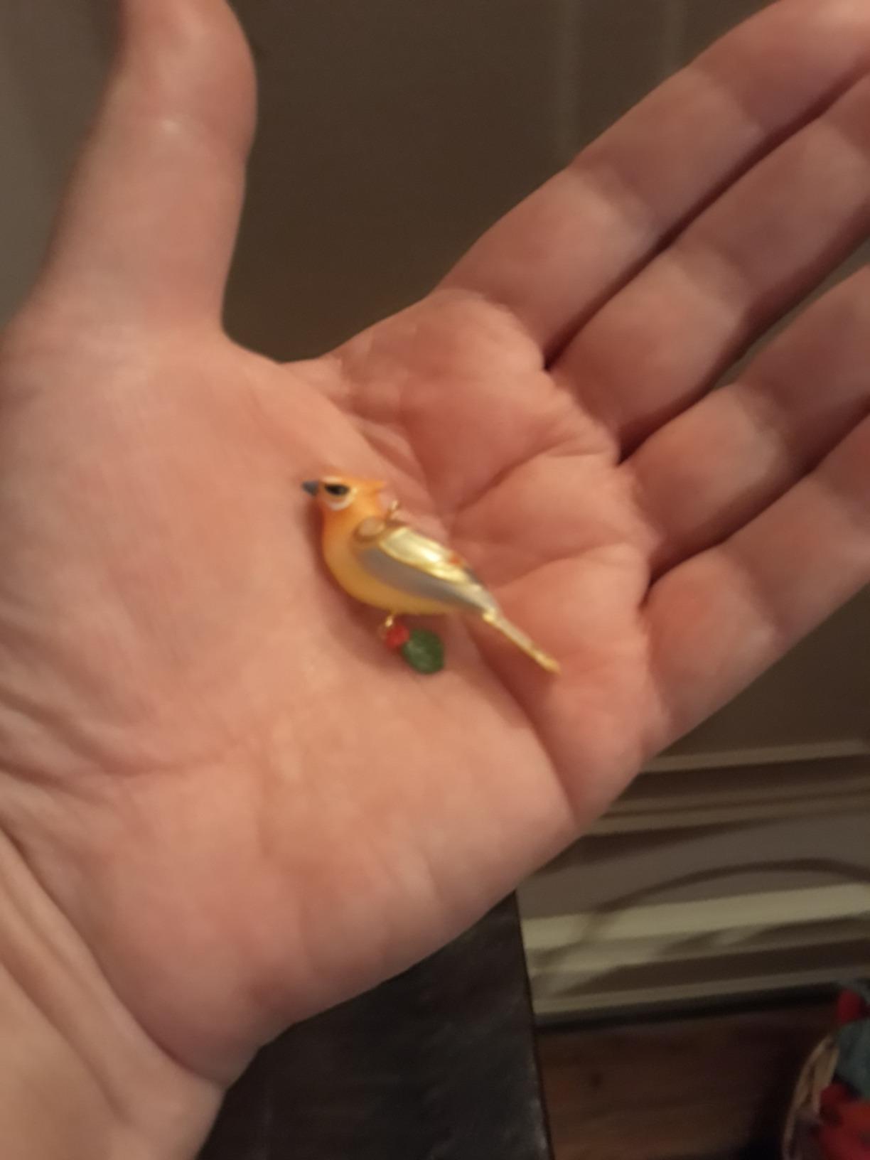 Hallmark 795QXM8532 Miniature Beauty of Birds Cedar Waxwing Keepsake Christmas Ornaments customer photo 1