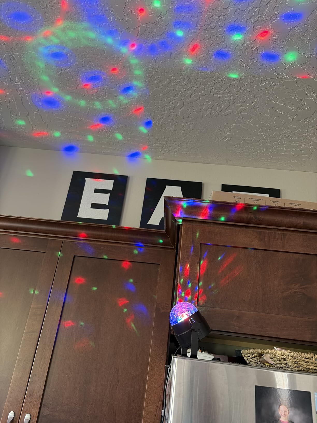 Luditek Sound Activated Party Lights with Remote DJ Lighting, Disco Ball Strobe Stage Light for Home Room Dance Parties Birthday Karaoke customer photo 1