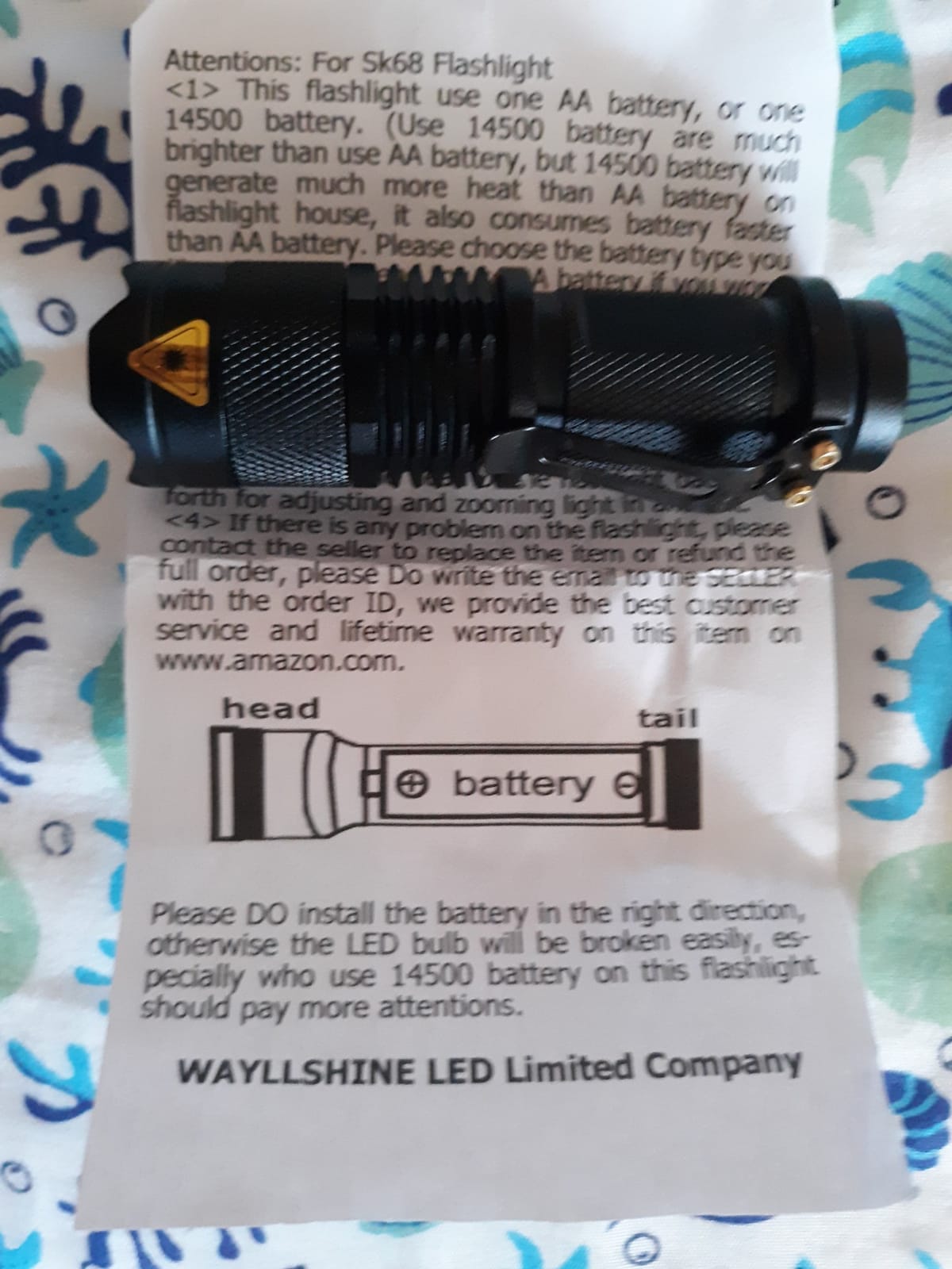 High Power 1 Mode Red LED Flashlight, Single Mode Red Flashlight, Red Light Flashlight Red Light Torch for Astronomy, Aviation, Night Observation customer photo 1