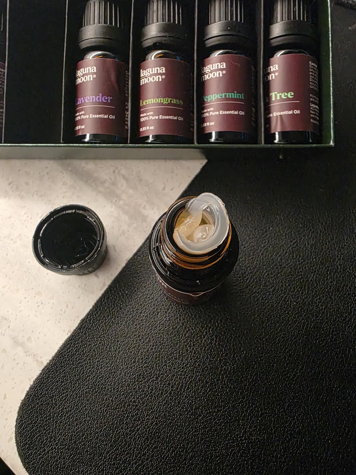 Lagunamoon Essential Oils Aromatherapy Set - 6 Oils for Diffusers, Home Care, Candle Making Scents, Fragrance, Humidifiers, Gifts - Peppermint, Tea Tree, Lavender, Eucalyptus, Orange (10mL) customer photo 2