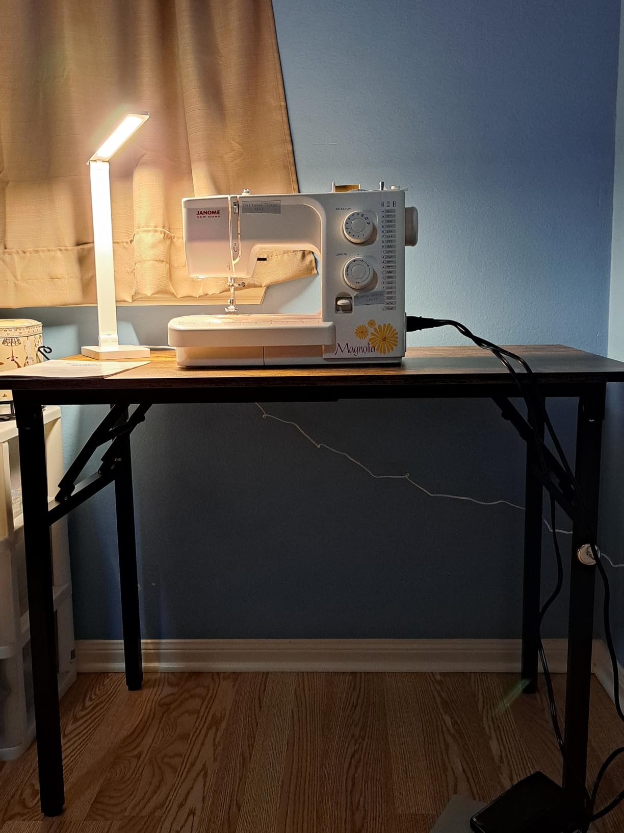 Need Small Computer Desk 31.5 in Folding Home Office Table Black customer photo 1