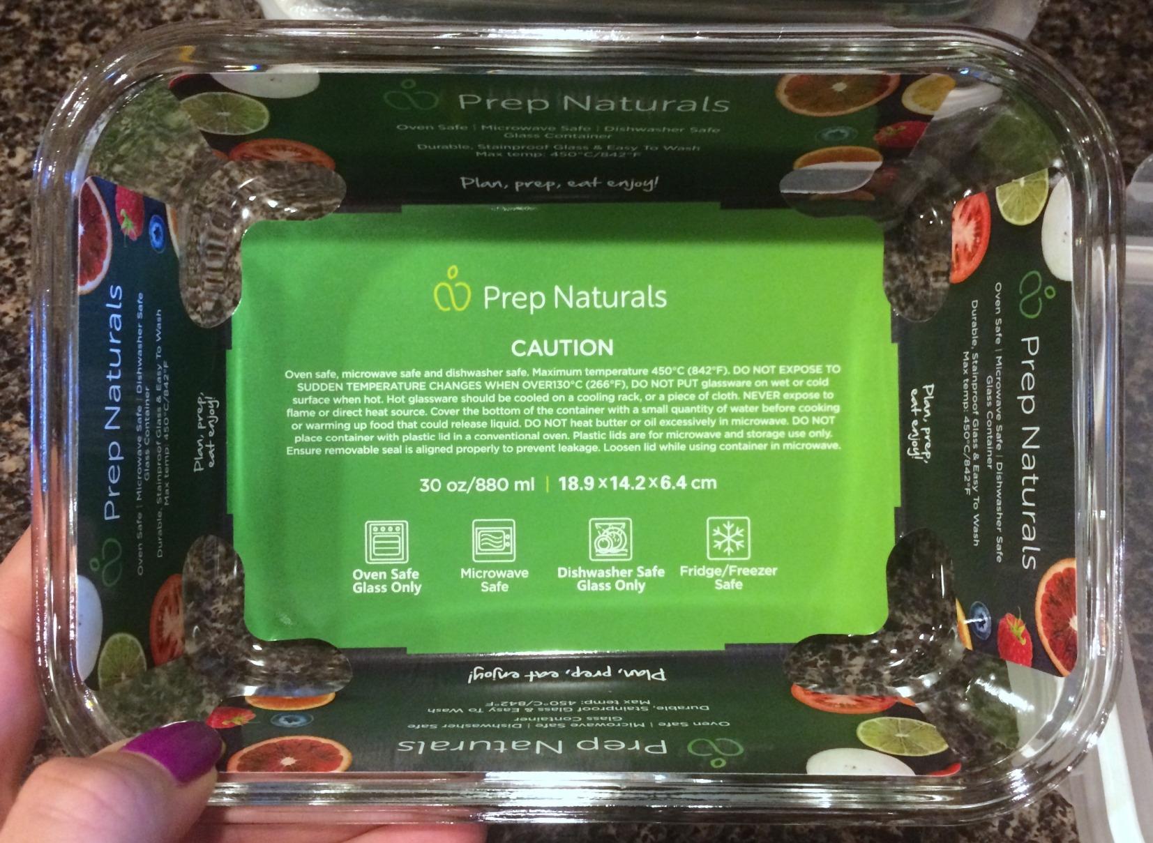 PrepNaturals 5 Pack 30oz Glass Meal Prep Containers - 1 Compartment customer photo 2