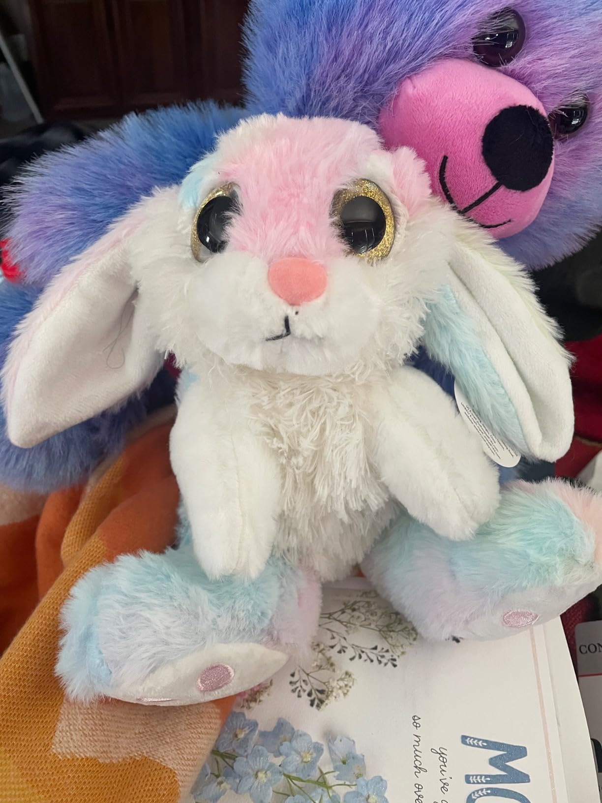 My OLi Plush Bunny Rabbit Stuffed Animal, 8.5 inches, Gray customer photo 2
