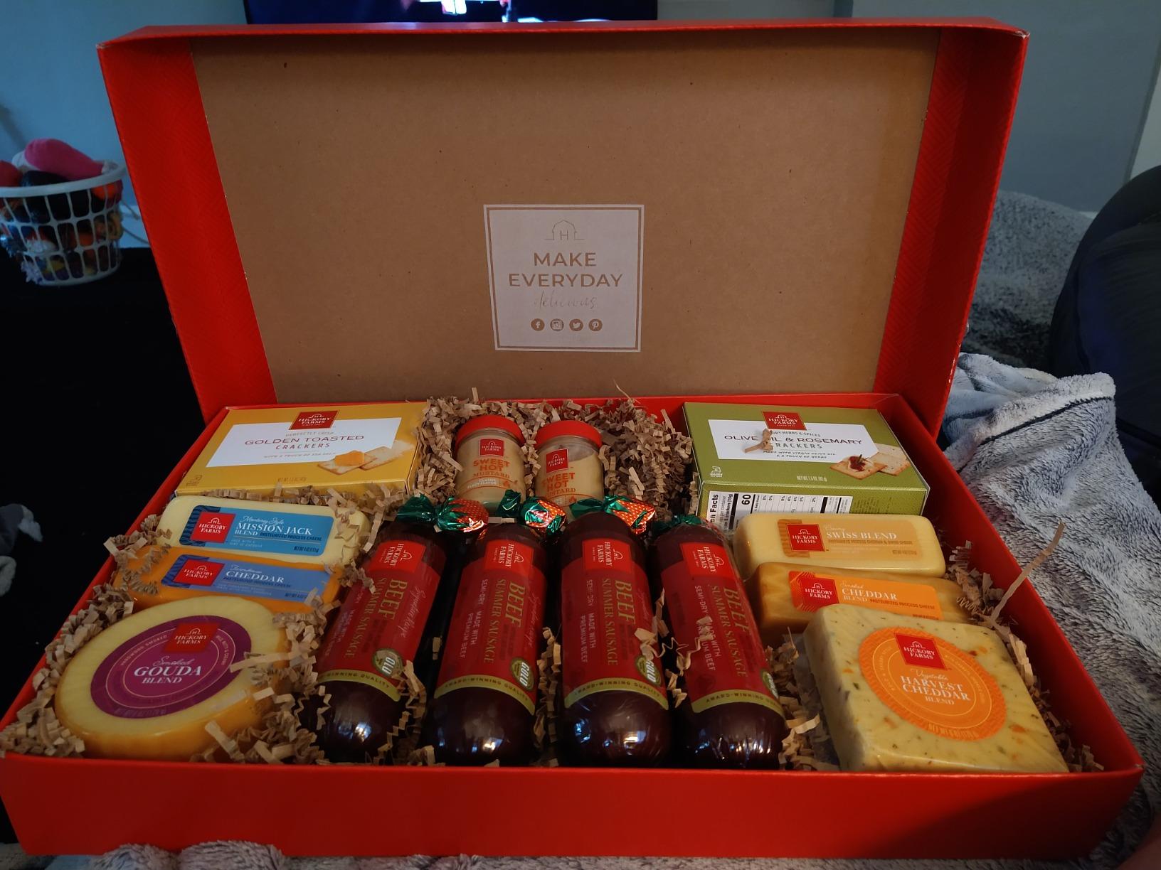 Hickory Farms Signature Beef Meat and Cheese Gift Basket (Medium) - Box Set | Charcuterie Board Food | Summer Sausage | Father's Day | Mother's Day | Easter | Christmas | Holiday | Housewarming | Gourmet | Sympathy | Care Package customer photo 1