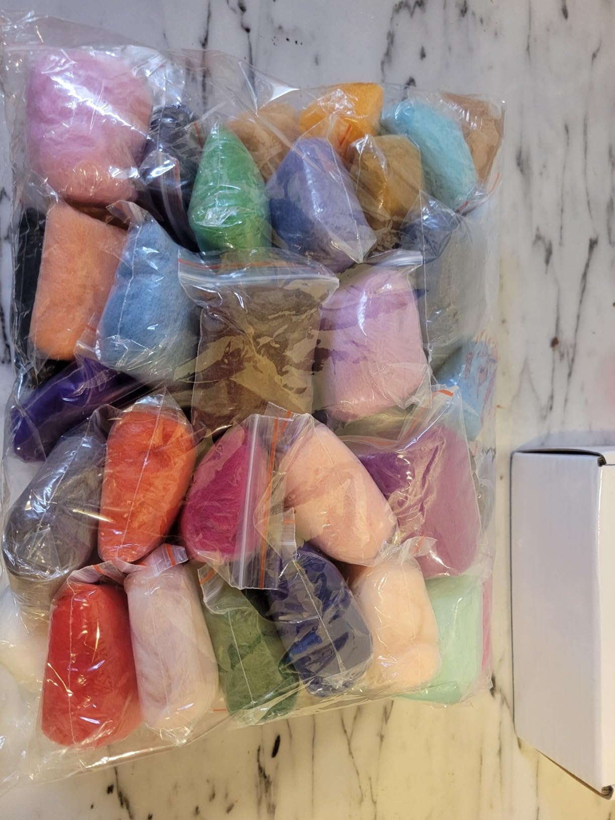 MOMODA BAODLON 50 Colors Fibre Wool Yarn Roving for Needle Felting Hand Spinning DIY Craft Materials customer photo 2