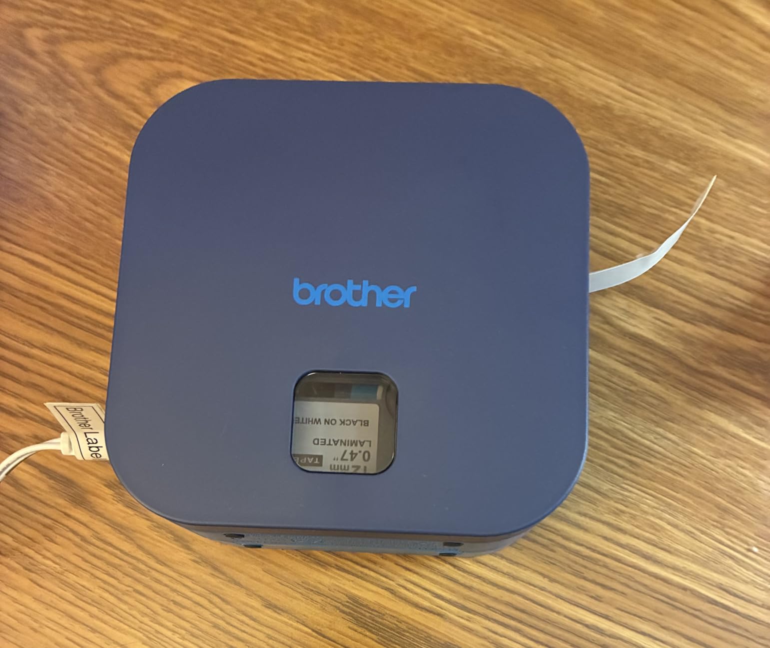 Brother P-Touch Cube Color Smartphone Label Maker, Bluetooth Wireless Technology, Multiple Templates Available for Apple & Android Compatible – White customer photo 1