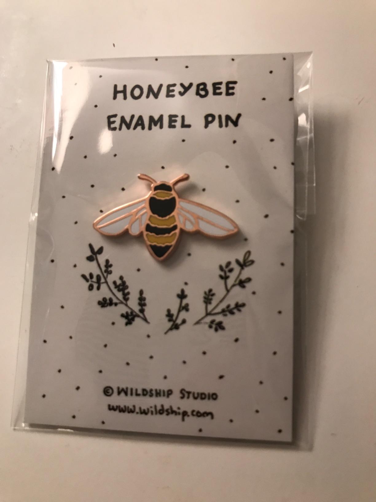 Honey Bee Enamel Pin - Lapel Pin - Badge customer photo 2