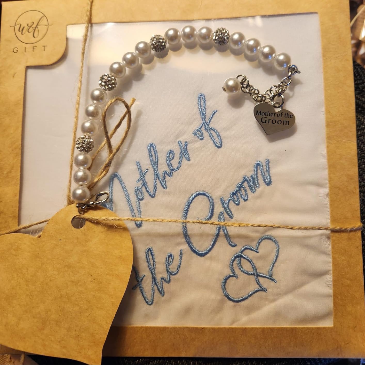 LParkin Mother of The Groom Gifts Pearl Bracelet Wedding Gift for Mom Mother in Law Jewelry customer photo 1