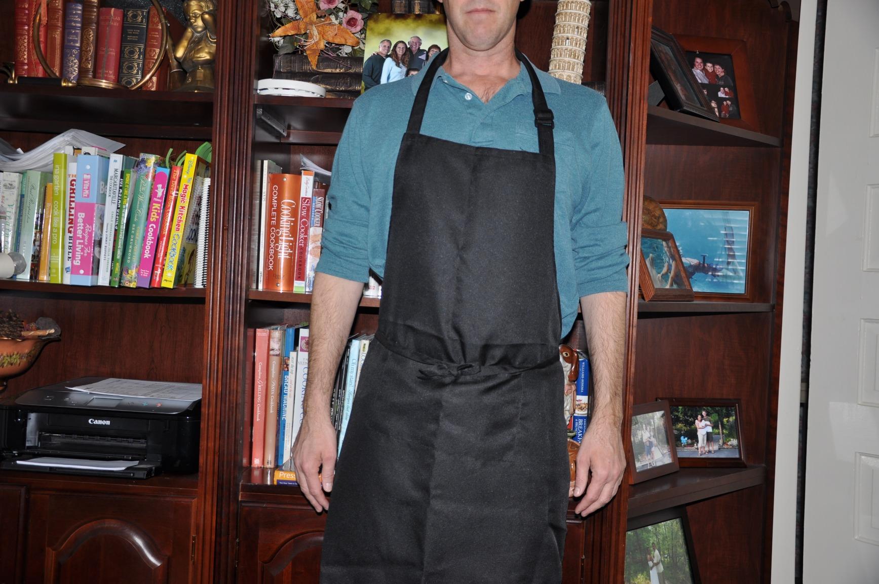 Syntus Apron for Men Women, Adjustable Cooking Kitchen Apron with 2 Pockets customer photo 2