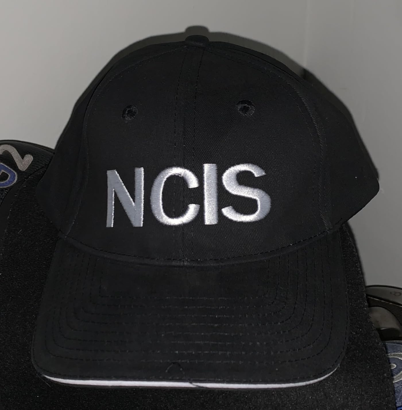 LishufenST NCIS Special Agents Cap Naval Criminal Investigative Service Embroidered Adjustable Cotton Baseball Cap Hat (Black) customer photo 1