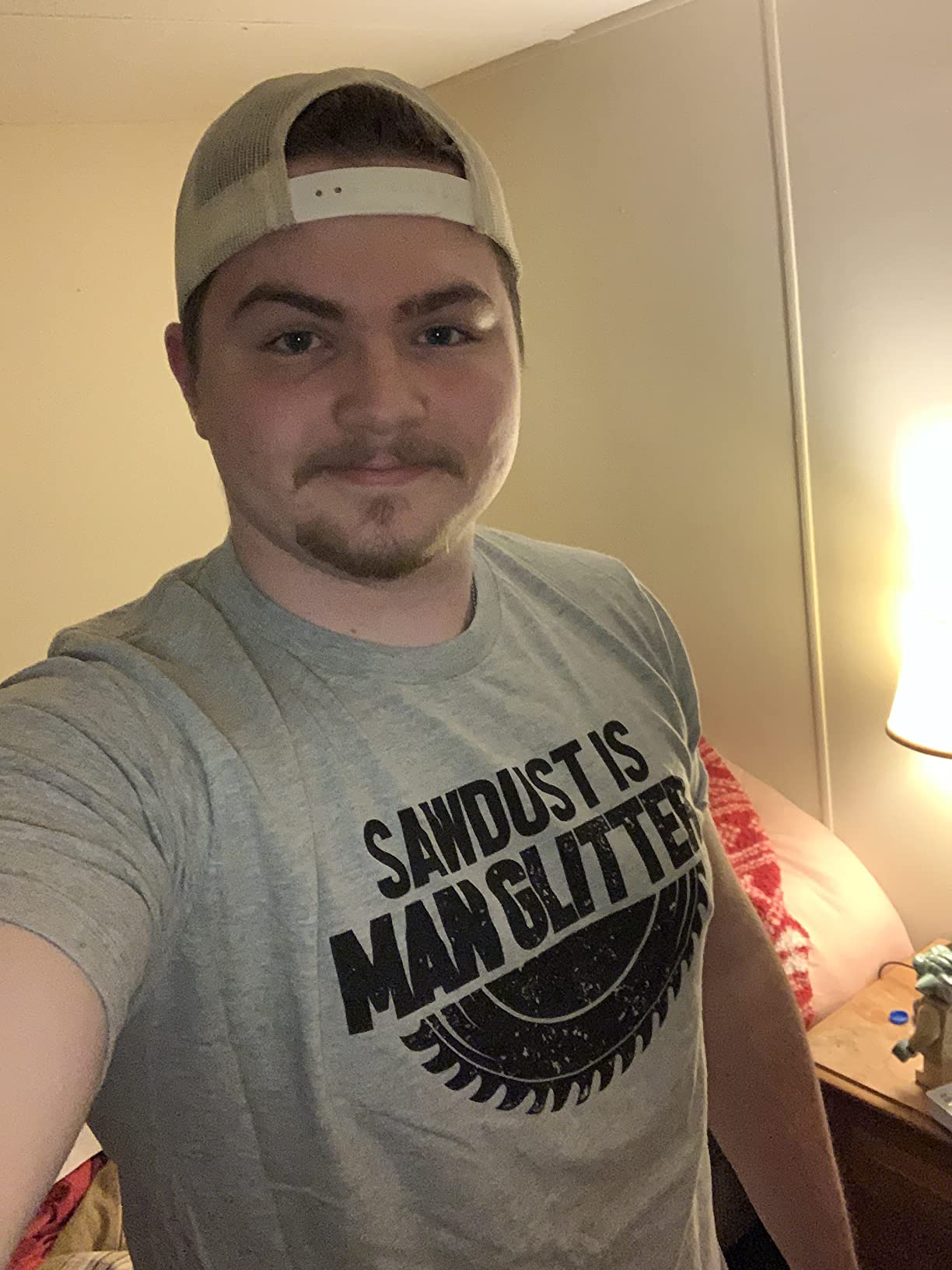 Sawdust is Man Glitter | Funny Woodworking Wood Working Saw Dust Humor T-Shirt customer photo 2